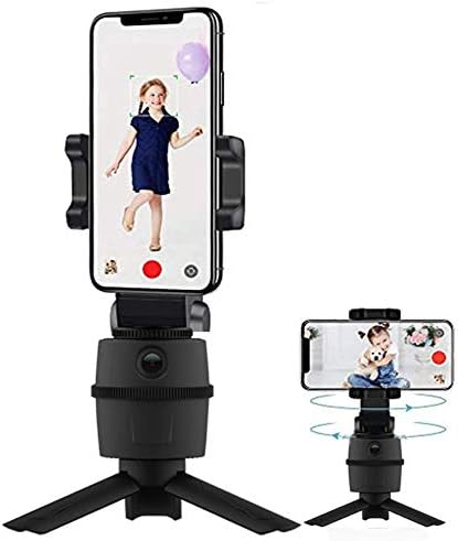 Штанд со боксер и монтирање за Realme Q3t - PivotTrack Selfie Stand, Pivot Stand за следење на лицето за Realme Q3t - Jet Black