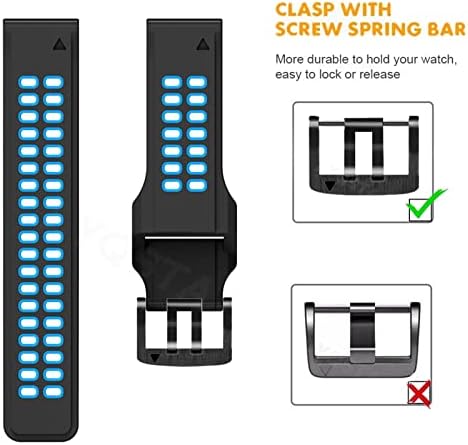 Ленти за паметни часовници во Brart за Garmin Fenix ​​7x, Fenix ​​6x, 3HR, Fenix ​​5x, Descent Mk2, Enduro, Tactix Delta Bracelet Fist Fit Release