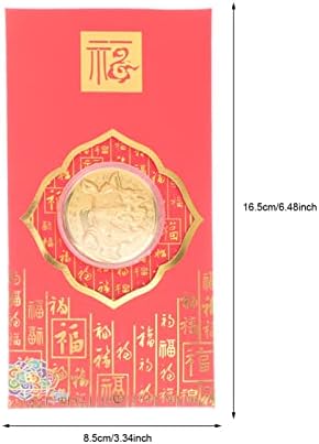Анголски Кинески Новогодишни Црвени Пликови 4 парчиња 2023 Година На Зајакот Црвени Пакети Хонг Бао Кинески Среќни Џебови За