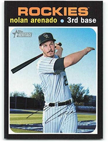 2020 година Топс наследство #322 Нолан Аренадо НМ-МТ Колорадо Рокис Бејзбол МЛБ