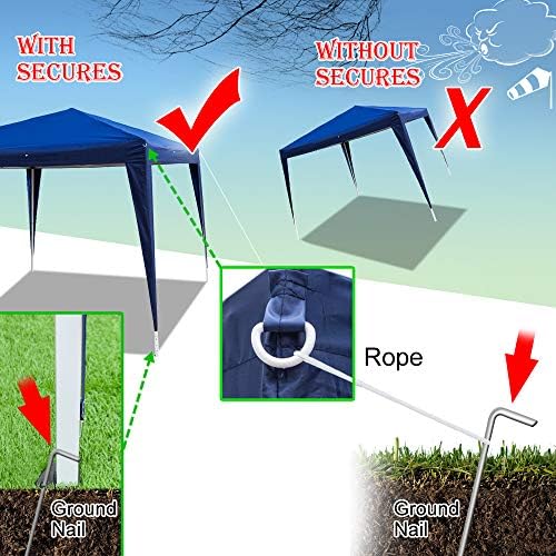 3 х 3м преносна домашна употреба водоотпорен шатор за преклопување сина