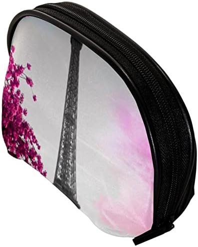 Тбуобт Козметички Кеси За Жени, Торба За Шминка Организатор На Додатоци За Тоалетна Торба, Париз Ајфеловата Кула Пролетен Цвет