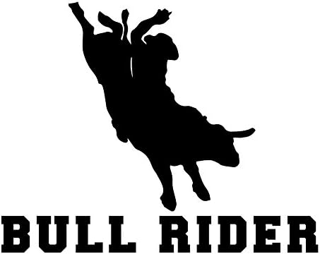 Bull Rider Western Rodeo Syluette Sports Vinyl налепница за налепници