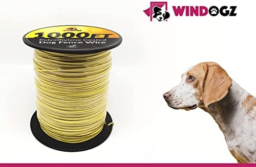 Жица за оградување на кучиња за систем за ограда од електрична кучиња, 1000 стапки, опфаќа 1 акри област, лесна за инсталирање, компатибилен