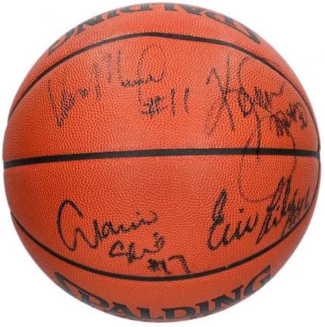 1993-94 Хјустон Рокетс во НБА Шампион го потпиша Спалдинг НБА игра кошарка ЈСА - Автограмирани кошарка