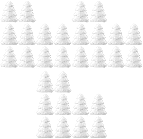 Pretyzoom 30 парчиња празнични деца за CM проекти Сликање x.x.cm Аранжман пена за декорација на табела за табели за занаетчиски дрвја: дрвја од