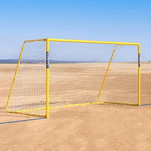 12ft x 6ft Forza Alu60 Folding Beach Soccer цел | Фудбалски цели за плажа и двор | Објави за цели за деца | Опрема за обука на фудбал