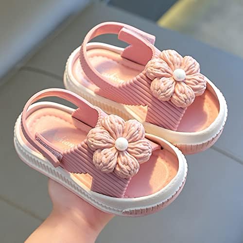 Модни деца деца девојки пролетна цветна лента принцеза танцувачка забава фустан бебе чевли за деца што не се лизгаат чевли