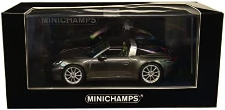 Minichamps 2020 911 Targa 4S Темно Сива Металик Ограничено Издание на 576 Парчиња Ширум Светот 1/43 Diecast Модел Автомобил 410069561