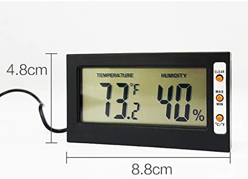 Џах Соба Термометар Соба Термометар Внатрешен Термометар, Дигитален Хигрометар Внатрешен Термометар Мерач На Влажност На Мониторот на Ѕидот