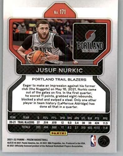 2021-22 Panini Prizm 171 Jusuf Nurkic Portland Trail Blazers NBA кошаркарска база Трговска картичка