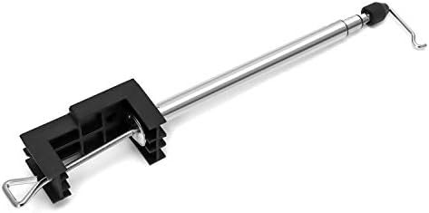 Qwork Rotary Tool Round Grinder Телескопски држач за закачување на штанд со стегач на табела, алатка за штанд на Flex Shaft за
