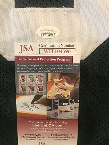 Пакерите на Марв Флеминг потпишаа автограмиран XL Custom Jersey JSA сведок WIT104596