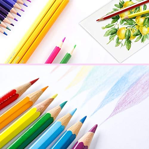 72 парчиња уметник во боја на моливи во боја поставени со острилка за моливи