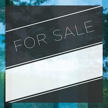 CGSignLab | За Продажба-Основни Црни Прозорец Прицврстување | 24 x24