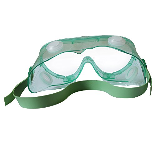 Kleenguard V80 Monogoggle 211 Goggle Заштита, обложена со пена, чиста леќа против магла, зелена рамка, 36 пара / случај