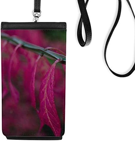 Црвена фотографија од природата телефонска чанта за паричник што виси мобилна торбичка црн џеб