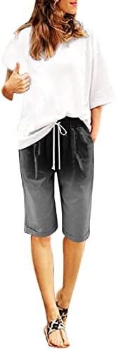 Shortsените присочни шорцеви со џебови пот, поттани сет денешни деновиви фитнес облека ананас шорцеви женски активни облеки и ул
