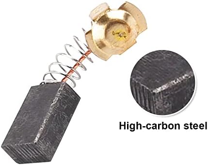 2 парчиња јаглеродни четки за носат отпорни на моторни четки Издржани четки за електричен мотор јаглерод фибер за електрични моторни