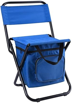 Gkmjki преносно отворено преклопено столче за мраз со торба за складирање со функција за бек изолација од рекреација за кампување за риболов