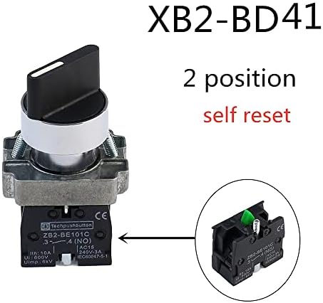 ANKANG XB2-BD21 XB2-BD33 2/3 Позиции 1N0/1NC & 1NO/2NO LATCHING SELOWNOCKING/моментален прекинувач за притискање на селекторот