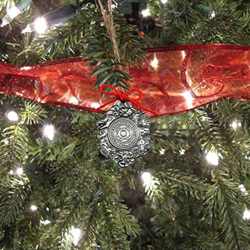 Богатство гуруа метални метални метални американски крајнести стража украси за новогодишно дрво украс USCG Воен Божиќ