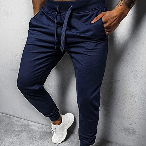 Sezcxlgg се пот за мажи, машка чиста чипка хип-хоп панталони, панталони за тренингот со цврста боја со џеб