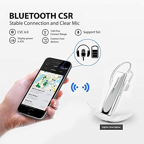 Слушалките за TEK Styz компатибилни со Motorola Moto Moto E во уво Bluetooth 5.0 безжичен слушалки, IPX3 водоотпорни, 24H двојни микрофони,