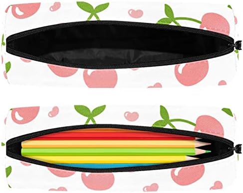 Корално розово овошје цреши образец молив случај Студентска канцелариска торбичка торбичка за патент Пенки за козметика торба за козметика