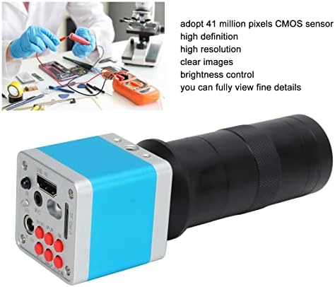USB дигитален микроскоп камера, мерење на слика на слика со видео микроскоп со висока дефиниција со леќи за монтирање 150x C