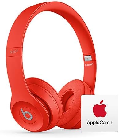 Beats Solo³ Слушалки за безжични уши - чип на Apple W1 - црвено со AppleCare+ пакет