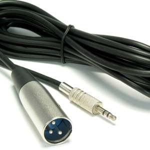ACCL 6FT XLR машки до 3,5 mmm TRS машки кабел, 10 пакувања
