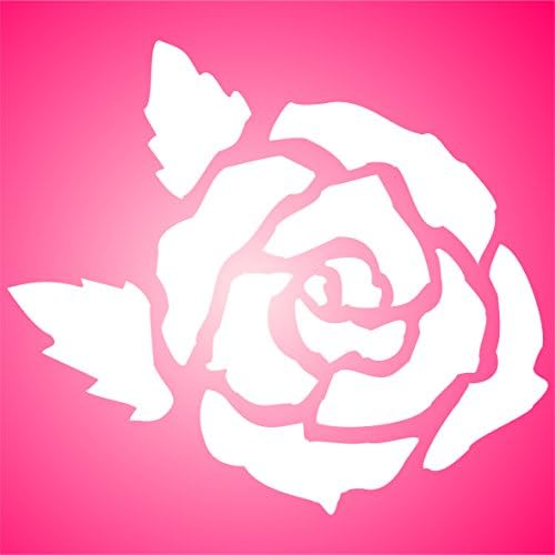 Матрица од роза, 3 х 3 инчи - Класични Големи Цветни Цветни Матрици За Шаблон За Сликање