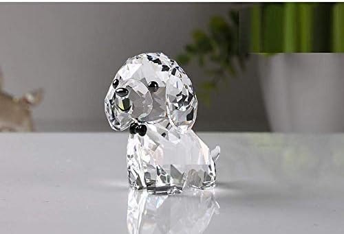 Стакло стакло статуа кристални фигурини украси кристално кутре кучиња занаети креативна декорација симпатична декорација