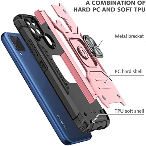 Телефонски компјутер кутија компатибилен со Oppo Realme C15 држач Телефонски случај и TPU Телефонски случај Случајна шок доказ за заштитен