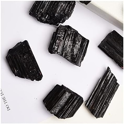 Нина Нугрохо природна црна турмалин кристална сурова камен рок минерал минерал Реики лековити камен DIY дома Декорација собери подарок