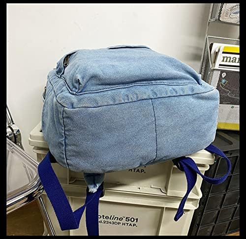 Платно ранец со лесен пат за патување со лесен пакет Студентски рак на лаптоп ранец тексас средна чанта за жени сина