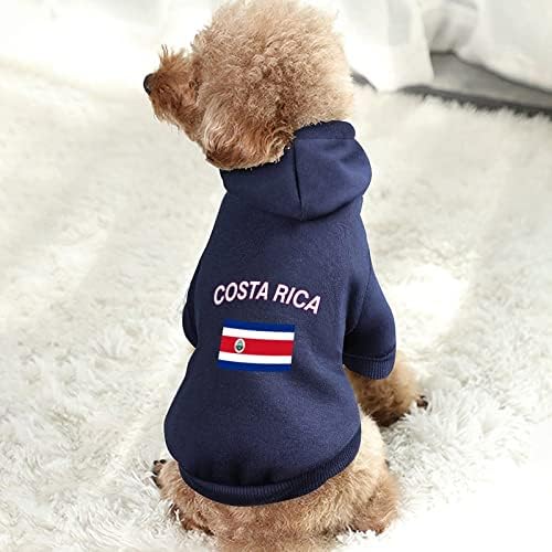 Државно знаме на качулки за кучиња Костарика, симпатична качулка, дуклет, миленичиња облека, облека со капа со капа