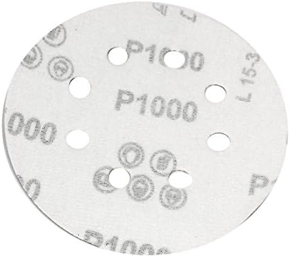 AEXIT 5 DIA ABRASIVE RCHEAL & DISCS 1000 GTIT 8 дупки Абразивни пескачки диск Шах -шкурка 10 парчиња за алатка за осцилирање на тркала за размавта