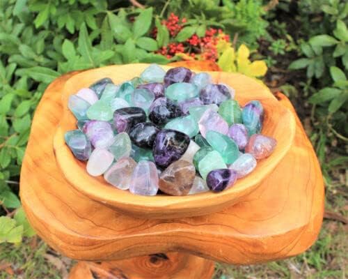 1/4 lb најголемиот дел од средниот флуорит паднати камења за лекување на камен, 4 мл