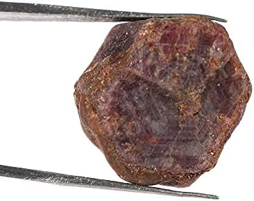 Starвезда Руби груба природна сурова сурова 24,70 КТ starвезда Руби неоткриен заздравувачки кристал за домашен декор, затворен, на отворено