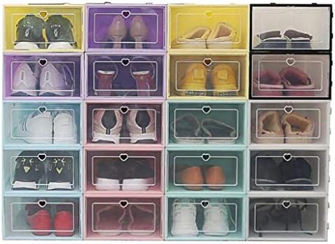 WSZJJ Преклопни чисти чевли кутии за складирање пластични стабилни чевли за чевли чевли за складирање чевли за чевли