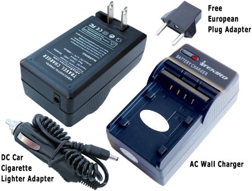 Itekiro AC Wall DC Car Battery Chit Chat за Sony DCR-HC48 DCR-HC48E DCR-HC5 DCR-HC51E DCR-HC52 + Itekiro 10-во-1 USB кабел за полнење