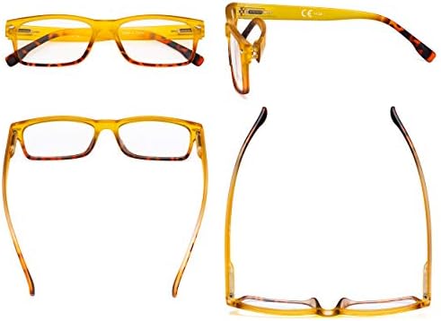 Чесблу Дами 4 Спакувајте Очила За Читање Правоаголни Очила За Жени Што Читаат
