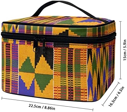 ЗА НАС ДИЗАЈНИ Торби За Шминка Во Африкански Стил Со Патент Патување Козметичка Торба Организатор За Шминка Кутија За Чување Држачи