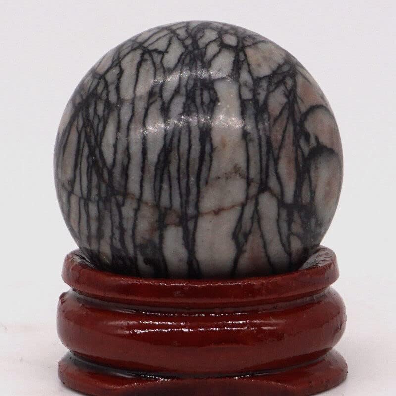 30мм природен скапоцен камен сфера Кристал Реики заздравувачки глобус топка/штанд -