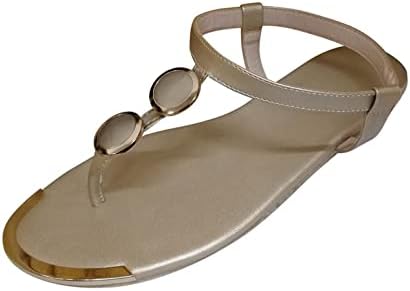Фелвори сандали за жени обични кристално крцкање рамен ринестон нелизгачки сандали случајни летни влечки на плажа влечки