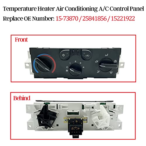 15-73870 25841856 Контролен панел за грејач на температура A/C за Chevy Colorado GMC Canyon Isuzu I-280 I-290 I-350 I-370 2004-2012