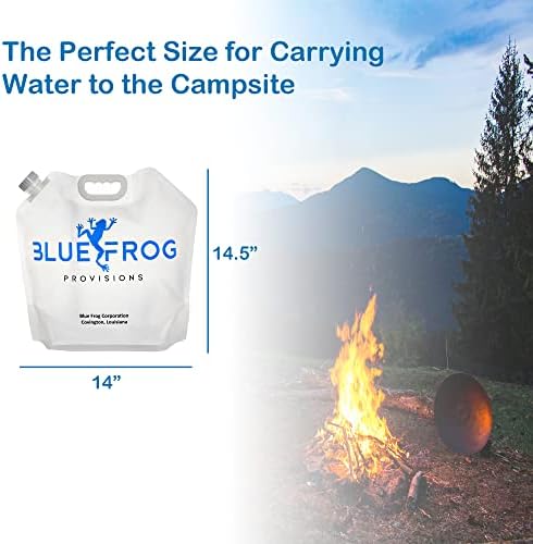 Одредби за сина жаба од контејнери за складирање на вода, пакувајте со вашата опрема за кампување, во вашиот комплет за итни случаи, во
