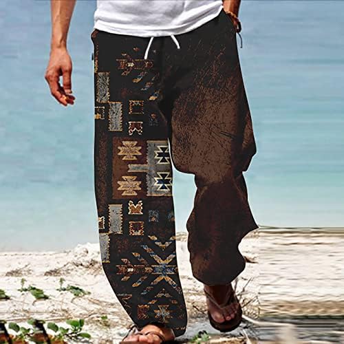 МИАШУИ Отворен За Мажи Мажи Панталони Летна Плажа Хипи Харем Панталони Широки Бохо Јога Хавајци Обична Капка Меѓуножје Отворена Нога